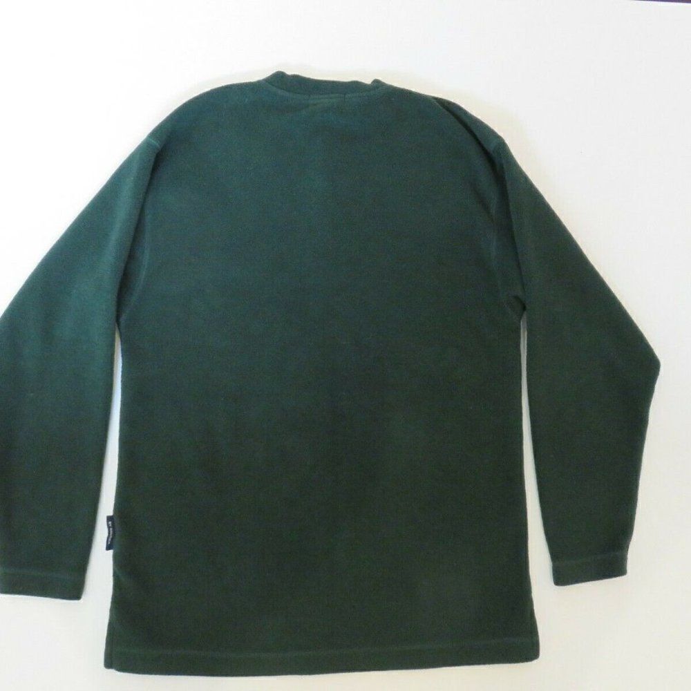 Nautica Sweater Adult Medium Green Pullover Button-Up NauTech Fleece Men's - Picture 5 of 10